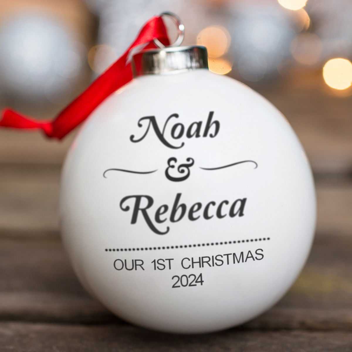 Personalised Bauble - Our 1st Christmas