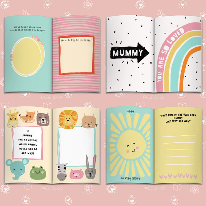 Fill in Your Words for Mummy from the kids A5 Personalised Book