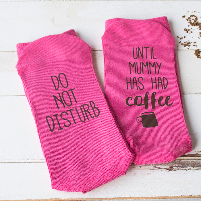 Personalised Socks - Coffee Do Not Disturb