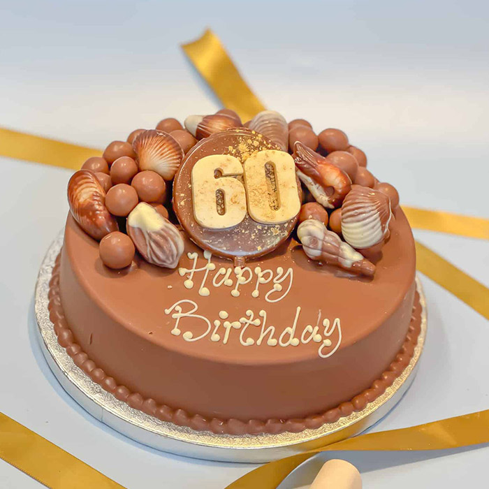 Personalised 60th Birthday Guylian Smash Cake