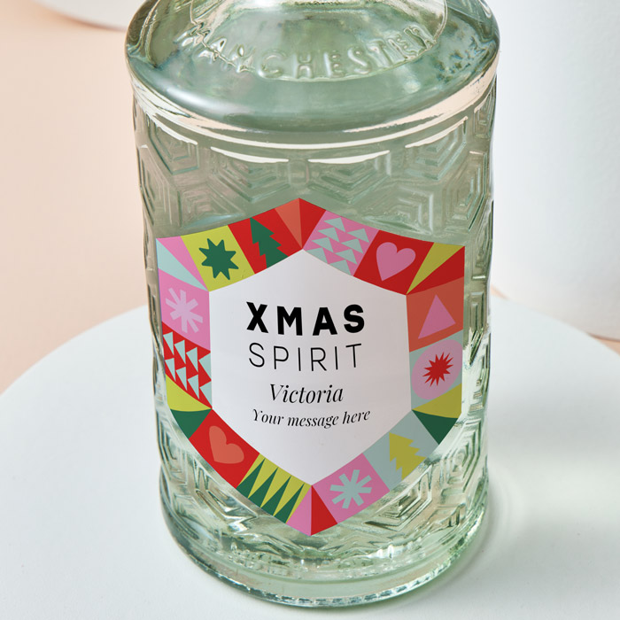 Personalised Manchester Gin - Christmas