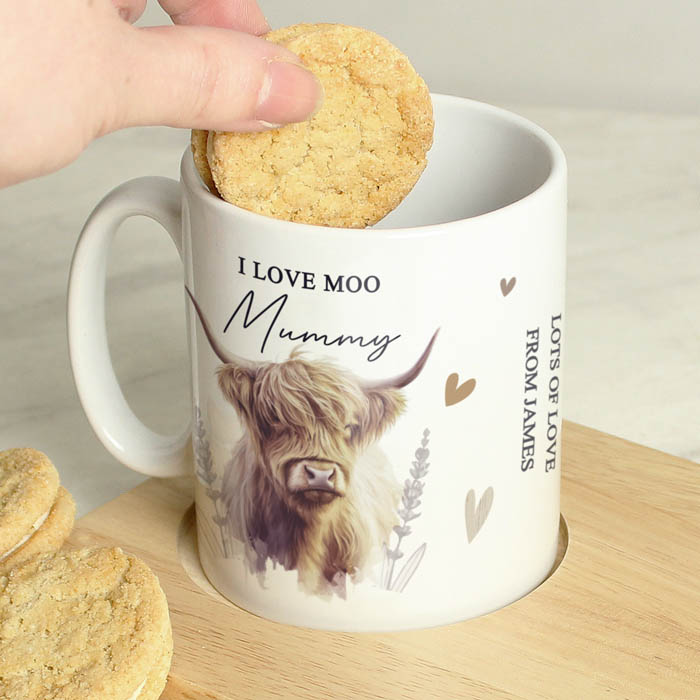 Personalised Highland Cow Mug