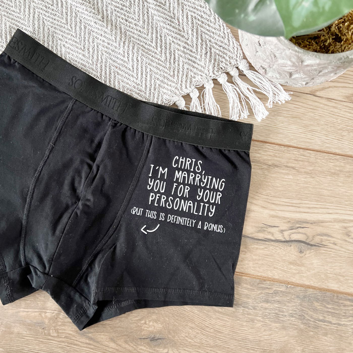  Personalised Funny Wedding Underwear