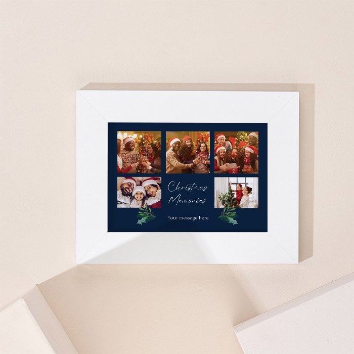 Multi Photo Upload Landscape Print - Christmas Memories