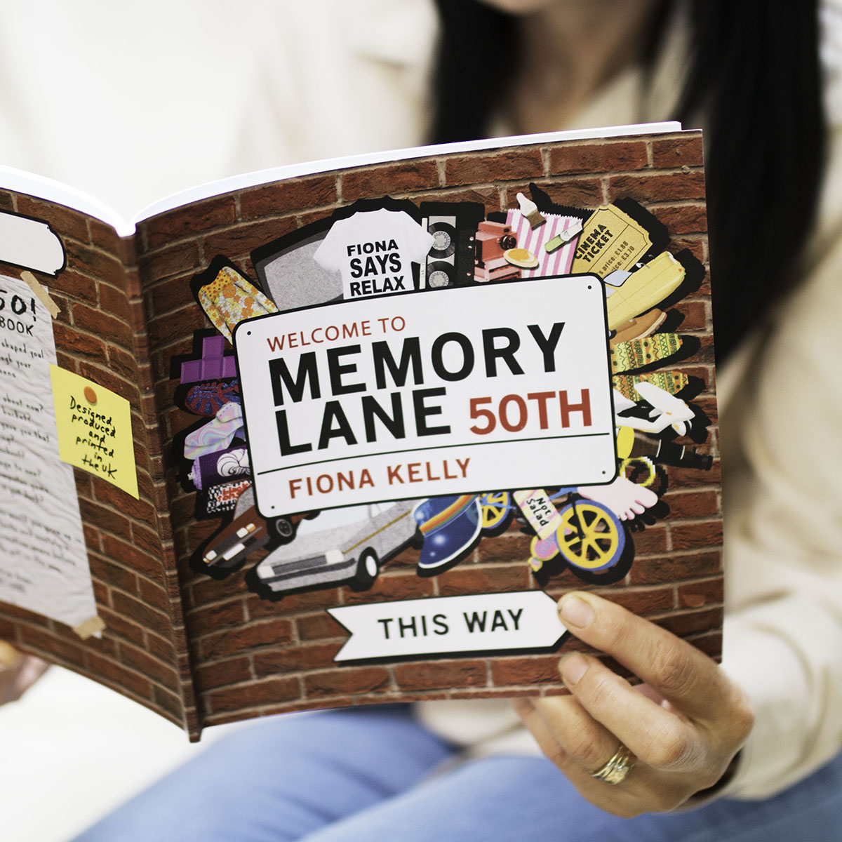 Personalised Book - Memory Lane 50th Birthday