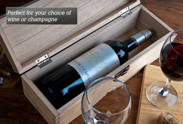 Personalised Luxury Wooden Wine Box - 30th Birthday