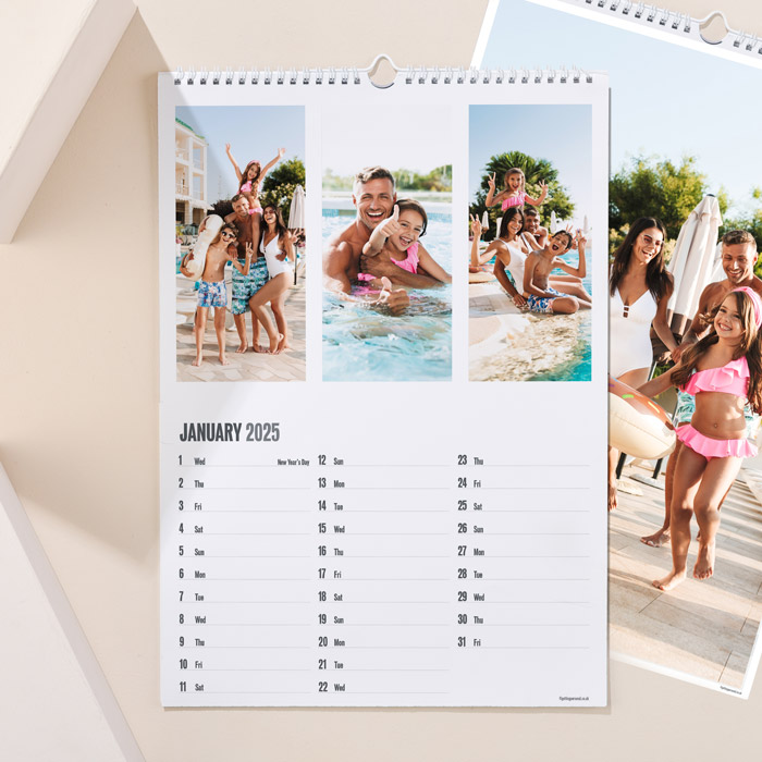 Create Your Own Multi-Photo Upload Calendar - 3 Photos