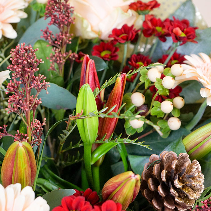 Seasons Greetings Flower Bouquet - FREE DELIVERY