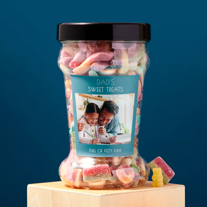 Personalised Father's Day Fizzy Sweets Tub - Full Of Fizzy Fun