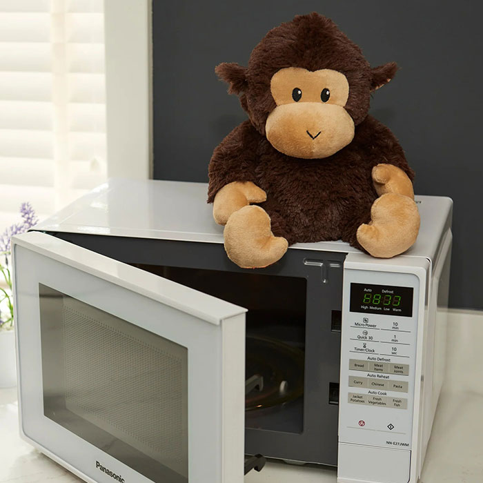 Warmies Heatable Scented Lavender Soft Toy Brown Chimp