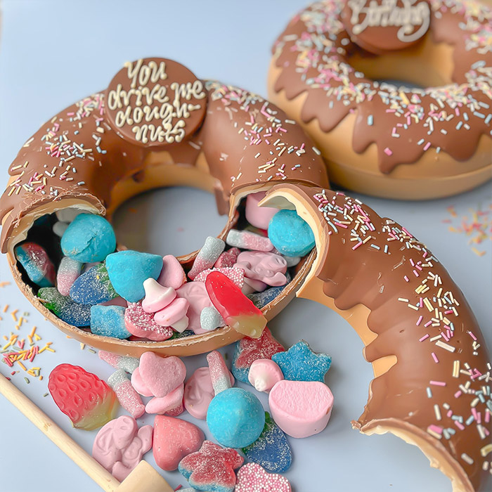 Personalised Chocolate Smash Doughnut