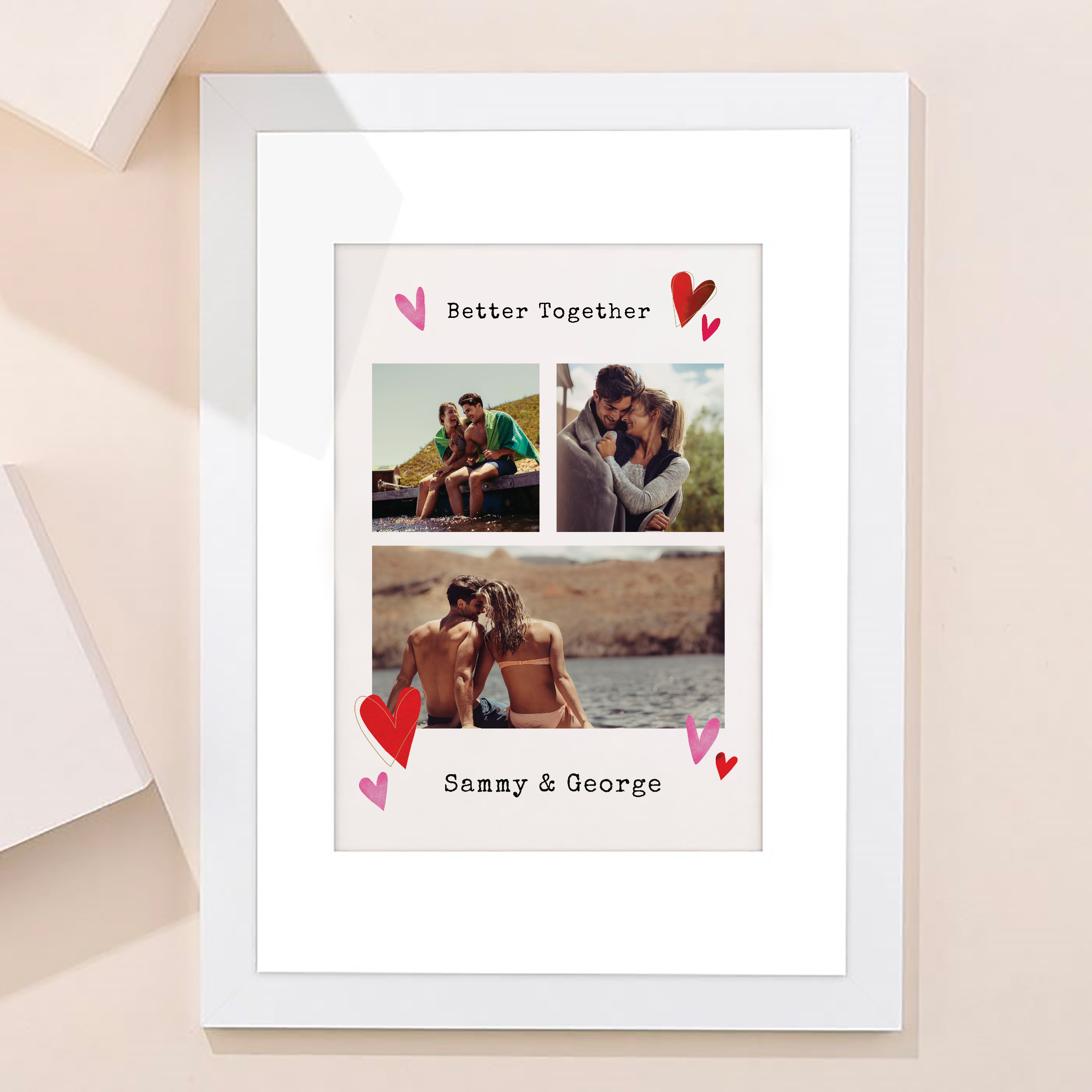 Multi Photo Upload Framed Photos Print - Better Together