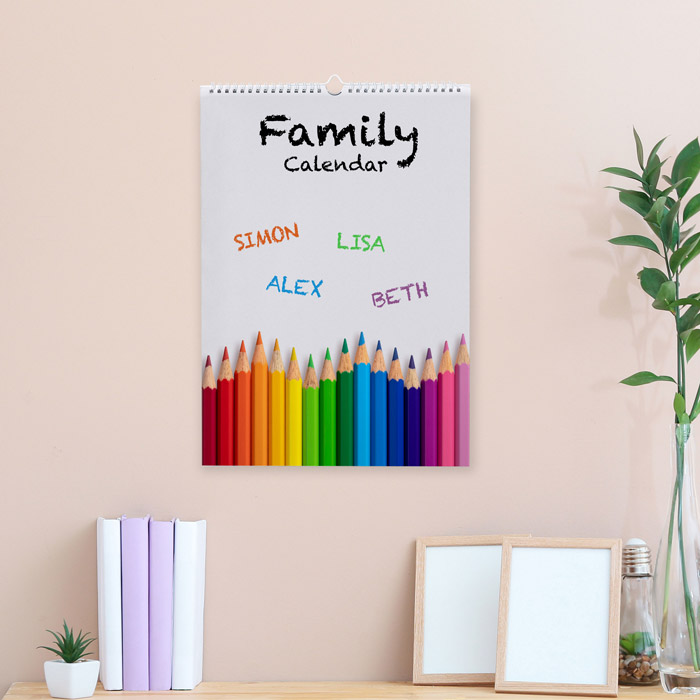 Personalised A3 Planner Calendar - Our Family 2024-2025 Edition