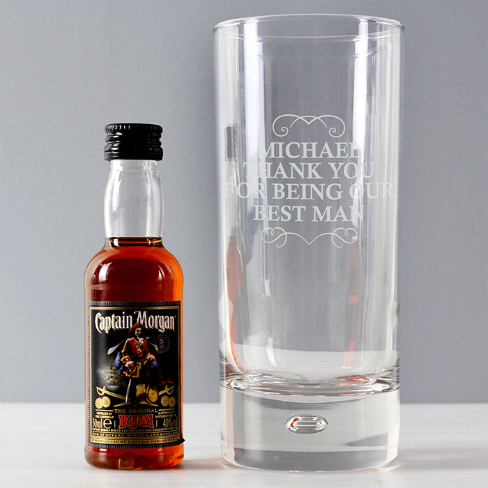 Personalised Captain Morgans Rum Set