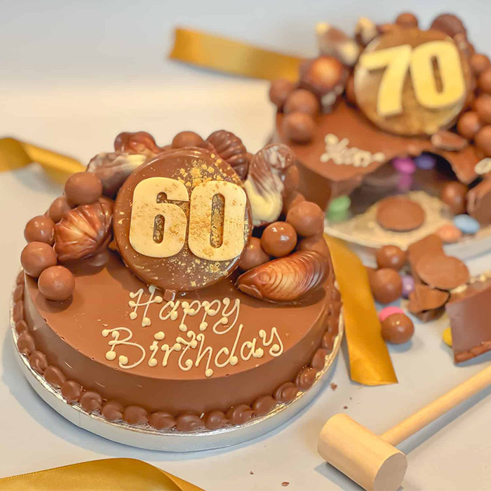 Personalised 60th Birthday Mini Guylian Smash Cake