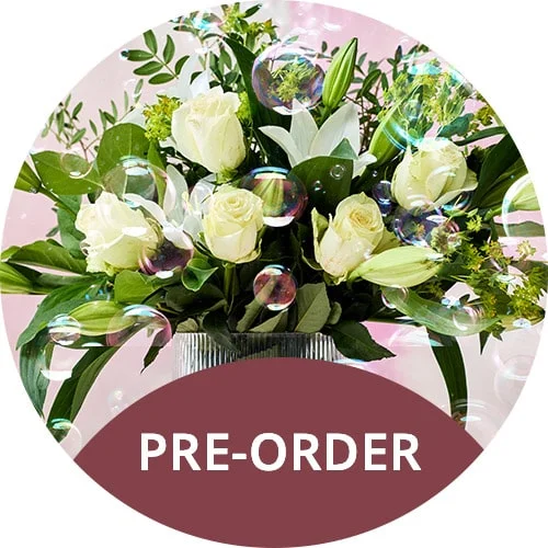 Personalised valentines flowers